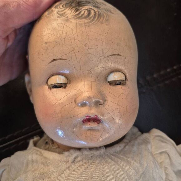 Doll, Vintage 20" with Heirloom dress - Picture 2 of 16